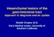 Mesenchymal lesions of the gastrointestinal tractlasop.com/pgs/hdouts/2017-11_Mesenchymal Tumors handout.pdfMesenchymal lesions of the gastrointestinal tract Approach to diagnosis