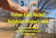 For personal use only Sulphide Project, WA Fisher …2 Rox in a Nutshell Advanced Nickel Sulphide Project – Fisher East Resource of 78,000t (172 Mlb) of contained nickel, 4.2 Mt