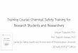 Training Course: Chemical Safety Training for Research ... ความปลอดภัย... · Training Course: Chemical Safety Training for Research Students and Researchers