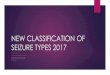NEW CLASSIFICATION OF SEIZURE TYPES 2017OLD TERM VS NEW TERMS FOR EPILEPSY Absence –Generalized absence Atonic or drop attack –Focal or generalized atonic Grand mal –Generalized