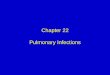 Chapter 22 Pulmonary Infections - Lane Community Colleges/Egan'sChapter_22.pdfChapter 22 Pulmonary Infections Author: wilkinsr Created Date: 1/5/2011 1:08:40 PM 
