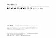 (for MAV-555 MULTI ACCESS VIDEO DISK RECORDER) MAVE …(for MAV-555 MULTI ACCESS VIDEO DISK RECORDER) MAVE-D555 (Ver. 1.30) ... 9100 format. Also, when the VTR is used as a player