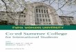 Ewha Womans University Co-ed Summer College · Ewha Womans University Co-ed Summer College for International Students Ewha International Co-ed Summer College B334 ECC, Ewha Womans