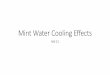 Mint Water Cooling Effects - Weeblymilweesfmoore.weebly.com/.../1/13618823/m1-11_chemistry.pdfMint Water Cooling Effects M1-11 Question Does mint, known for its cooling effect, lower