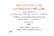 Secure Enterprise Applications with UMLsolved by simply applying cryptography don`t understand cryptography and don`t understand their problem“ (Lampson, Needham). ... Activity diagram: