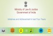 Ministry of Law & Justice Department of Justice Press... · 2018-06-18 · Reduce minimum value of dispute from Rs 1 crore to Rs 3 lakh. ... Alternative Dispute Redressal Mechanism