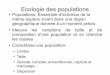 Ecologie des populations - GE.CHedu.ge.ch/decandolle/sites/localhost.decandolle/files/ecologie_2_population_et... · Ecologie des populations Populations: Ensemble d'individus de
