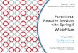 Reactive Services with Spring 5 WebFluxiproduct.org/wp-content/uploads/2018/05/Spring_2018_5.pdf · Lambda Architecture: Projects - II 14 Apache Flink - open source stream processing