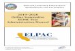 ELPAC Online Test Administration Manual Test ...combined Initial and Summative ELPAC field test of the ELPAC items in an online environment in October 2019. The first administration