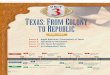 EXAS: OLONY TO REPUBLIC - Texas History...CHAPTER 8 Anglo American Colonization of Texas CHAPTER 9 The Road to Revolution CHAPTER 10 The Texas Revolution CHAPTER 11 An Independent