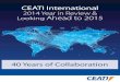 CEATI 2014 Year in Review Generation · Message from CEATI International iii CEATI 2014 / 2015 We are pleased to announce that 2014 marked the 40th anniversary of the founding of