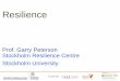 Resilience. Fondation 3.0 Strategic Round Table - Lille - 03 & 04 … · 2015-05-03 · Ecological Change in 20th Century produced surprises Pests and pathogens rapidly evolved resistance
