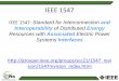IEEE 1547 · IEEE 1547 IEEE 1547: Standard for Interconnection and Interoperability of Distributed Energy Resources with Associated Electric Power Systems Interfaces