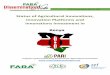 Status of Agricultural Innovations, Innovation Platforms and … · 2019-10-10 · FARA Dissemination Note Status of Agricultural Innovations, Innovation Platforms and Innovations
