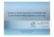 Current Counter-measures and Responses by the …1 Current Counter-measures and Responses by the Domain Name System Community Paul Twomey President and CEO 22 April 2007 APEC-OECD