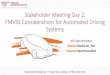 Stakeholder Meeting Day 2: FMVSS Considerations for Automated … Plenary Session Day 2.pdf · Michelle Chaka Kevin Kefauver Luke Neurauter 3. Stakeholder Meeting Day 2 – Project
