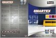 COLOURCARD SMARTEX - Smart Paint …Interior & Exterior Emulsion Paint SMARTEX SMART GP wall Sealer 400, H20, Polymer, CaC03, Ti02, Surfactants, Preservatives, Pigments Defoamer. SMARTEX