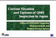 Current Situation and Updates of QMS Inspection in …Current Situation and Updates of QMS Inspection in Japan Office of GMP/QMS Inspection Pharmaceuticals and Medical Devices Agency