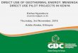 Thursday, 3rd November, 2016 Addis Ababa, Ethiopiatheargeo.org/presentations/directuse/Direct Use of Geothermal Energy -Menengai.pdfThe Demonstration Unit’s Geothermal heating Concept
