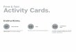 Print & Fold Activity Cards. - Cubelets...Activity Cards. Print & Fold Instructions. 01 Print this file. 02 Fold. 03 Laminate or tape. When printing be sure to set the “size” to