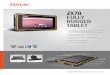 ZX70 FULLY RUGGED TABLET - GetacAndroid 7.1 Piattaforma Mobile Computing Processore Intel® Atom™ x5-Z8350 1,44GHz, modalità burst fino a 1,92 GHz-2MB Cache VGA Controller Grafica