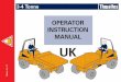 OPERATOR INSTRUCTION MANUAL UK · Introduction Thwaites Limited put Safety First. It is the policy of Thwaites Limited to promote safety in the operation of its machines and to create