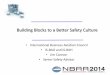 Building Blocks to a Better Safety Culture · 2016-02-01 · Building Blocks to a Better Safety Culture • International Business Aviation Council • IS-BAO and IS-BAH ... • Under-staffing,