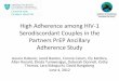 High Adherence among HIV-1 Serodiscordant Couples in the Partners … · 2013-04-03 · High Adherence among HIV-1 Serodiscordant Couples in the Partners PrEP Ancillary Adherence