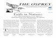 THE OSPREY - Jim Yuskavitch · THE OSPREY Letters To The Editor The Osprey welcomes submissions and letters to the editor. Submissions may be made electronically or by mail. The Osprey