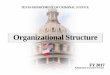 Organizational Structure - Texas Department of Criminal ...Organizational Structure TEXAS DEPARTMENT OF CRIMINAL JUSTICE Published by Executive Services FY 2017 . ... General Organizational