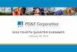 2018 FOURTH QUARTER EARNINGS - s1.q4cdn.coms1.q4cdn.com/880135780/files/doc_financials/2018/q4/Presentation-and-Complete-Earnings...the Utility, its customers, or third parties on