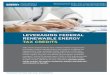 LEVERAGING FEDERAL RENEWABLE ENERGY TAX CREDITS · 2016-12-29 · LEVERAGING FEDERAL RENEWABLE ENERGY TAX CREDITS State and local governments have a limited window of opportunity