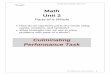 Math Unit 2bridges-sifeproject.com/.../MATH_U02_PerformanceTask_All.pdf · 2016-10-11 · A project of the Graduate Center, CUNY NYS Common Core LL SIFE Curriculum • 1 . Math 