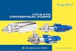 CTI & CTH CENTRIFUGAL PUMPS - Tapflotapflo.com/en/images/brochures/CT_Centrifugal_Pumps_brochure_EN.pdf · The CT pumps are open or semi open impeller single stage centrifugal pumps