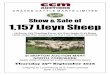 Show & Sale of 1,157 Lleyn SheepC R A V E N C A T T L E M A R T S L I M I T E D Show & Sale of 1,157 Lleyn Sheep 13 Ewes, 726 Yearling Ewes, 371 Ewe lambs & 47 Rams Held under the