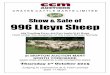 Show & Sale of 996 Lleyn SheepC R A V E N C A T T L E M A R T S L I M I T E D Show & Sale of 996 Lleyn Sheep 525 Yearling Ewes, 420 Ewe lambs & 51 Rams Held under the Auspices of the
