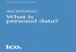 What is personal data? · The General Data Protection Regulation Key definitions What is personal data?