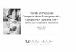 Trends in Physician Compensation Arrangements: Tips and FMV...Hospitals critical success factors – shifting towards quality of clinical performance History: massive surge in reporting