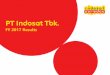 FY 2017 Results - Indosat · 2018-03-29 · | |2 IDR 4.0tn Operating Profit ; 2.3% growth 40.2% solid data revenue growth Data traffic growth +45% 4G Population coverage +200 cities