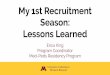My 1st Recruitment Season: Lessons Learned Med-Peds ...Recruitment dinner host Hotel contract and transportation Applicants pay ﬂat fee of $60.00 ... Rank List PPT updating Prep