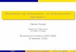Economics of Innovation: an Introduction Lecture 1dec.ec.unipg.it/~fabrizio.pompei/Lecture1.pdf · Contents of the Lecture* 1 What is Innovation 2 Innovation in the history of economic