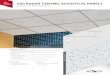 USG Ceiling USG RADAR C ERAMIC ACOUSTICAL · PDF file 2020-01-10 · USG RADAR ™C ERAMIC ACOUSTICAL PANELS CLIMAPLUS™ PERFORMANCE USG Radar™ Ceramic Acoustical Panels with ClimaPlus™