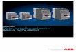 Short form catalogue Motor protection and control Manual ... · 4 Manual Motor Starters 0115 ABB Low Voltage 5 Manual Motor Starters 0115 ABB Low Voltage Motor protection and control