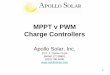 MPPT v PWM Charge Controllers - Apollo Solar...MPPT v PWM Charge Controllers Apollo Solar, Inc. 23 F. J. Clarke Circle Bethel, CT 06801 (203) 790-6400 2 PV Charge Controller History