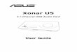 Xonar U5 - Asus...4 ASUS Xonar U User Guide English 1. Introduction 1.1 Package contents Check your ASUS Xonar U5 audio card package for the following items: • TMASUS Xonar U5 5.1-Channel