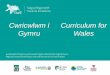 Cwricwlwm i Curriculum for Gymru Wales...Y Stori hyd yma… Yng Ngorffennaf 2015 gwnaeth ysgolion ar draws Cymru geisiadau i ddod yn ‘Ysgol Arloesi’. Byddai’r ysgolion hyn yn
