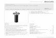 Inline filters with filter element according to DIN 24550 · 2020-03-04 · E 51421, edition 20140, Bosch Rexroth AG Inline filters with filter element according to DIN 24550 Features