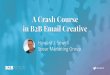 A Crash Course in B2B Email Creative... · 2019-03-05 · #B2BMX §30+ years in B2B marketing and demand generation §President, Spear Marketing Group §Full-service B2B demand generation