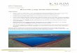 Brine Fills Large Scale Pilot Ponds...for purification plant pilot works and marketing samples. Kalium Lakes Limited (KLL) announced today that commissioning of the Large Scale Pilot