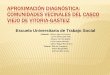 Aproximación Diagnóstica: Comunidades Vecinales del Casco ... · Iniciativa planteada por la Oficina de Atención Vecinal del Casco Viejo de Vitoria-Gasteiz. Metodología de Aprendizaje